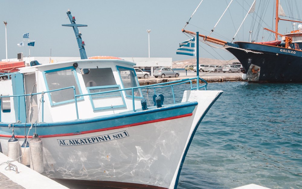 Fishing boat in Parikia, Paros