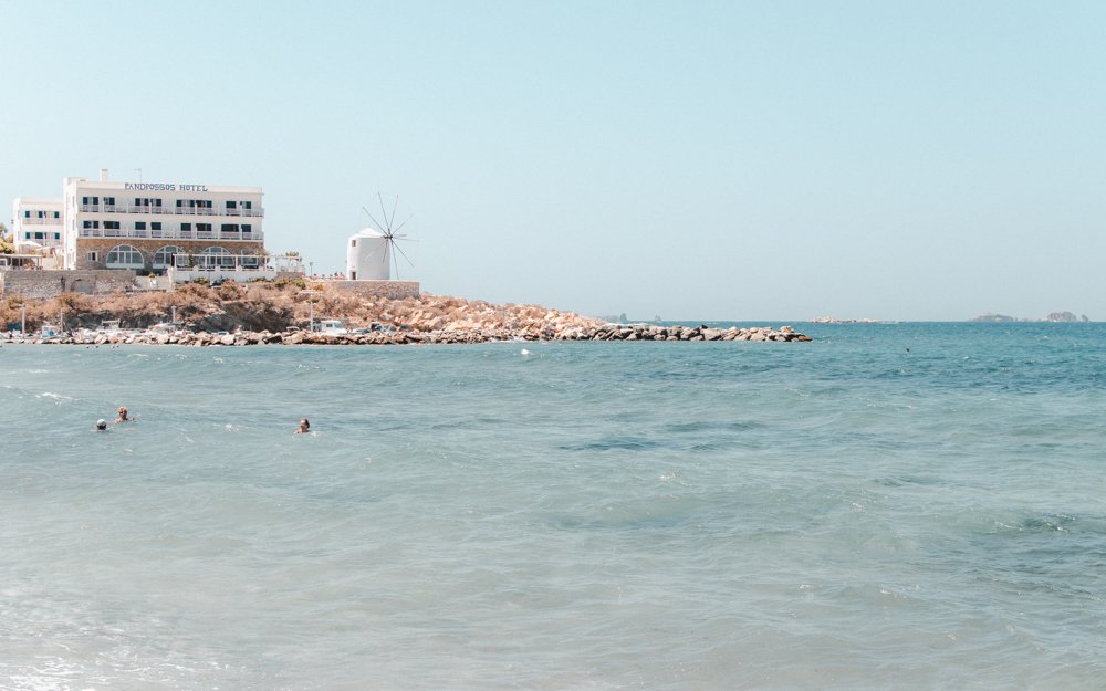 Parikia’s beach