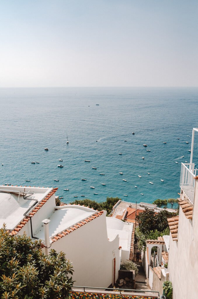 Vue sur la mer, Positano, Italie