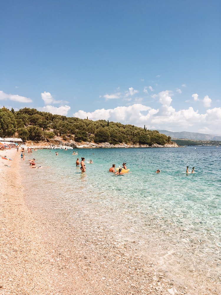Kerasia beach in Corfu