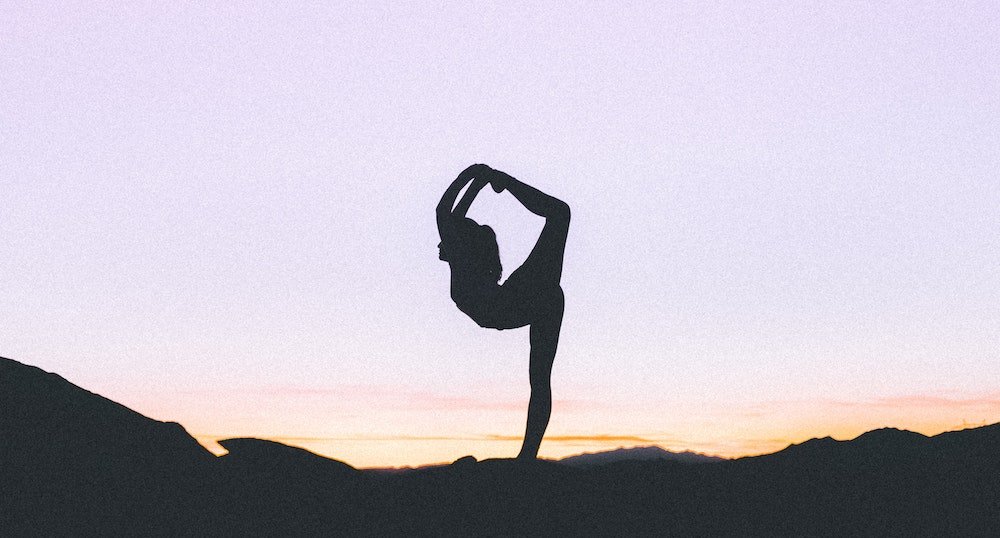 Person practising yoga