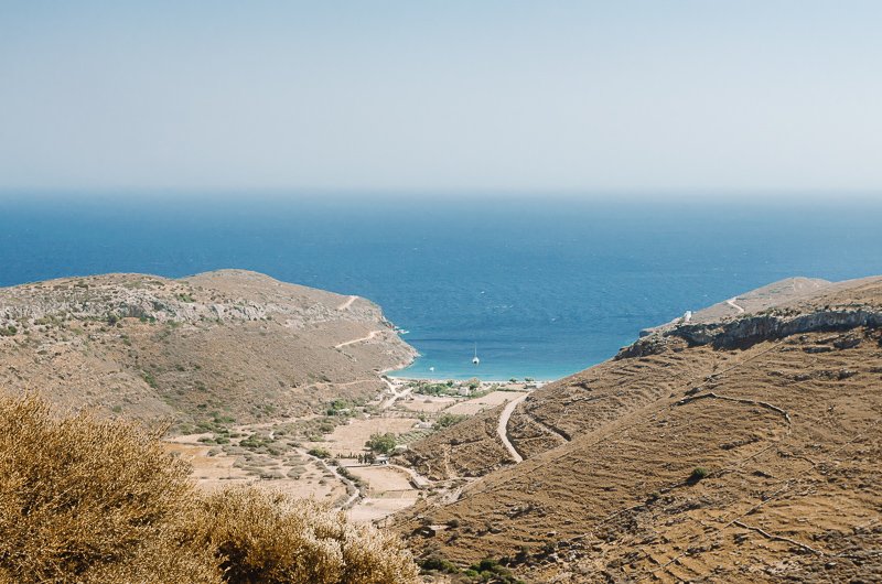 Spathi Beach in Kea, Greece