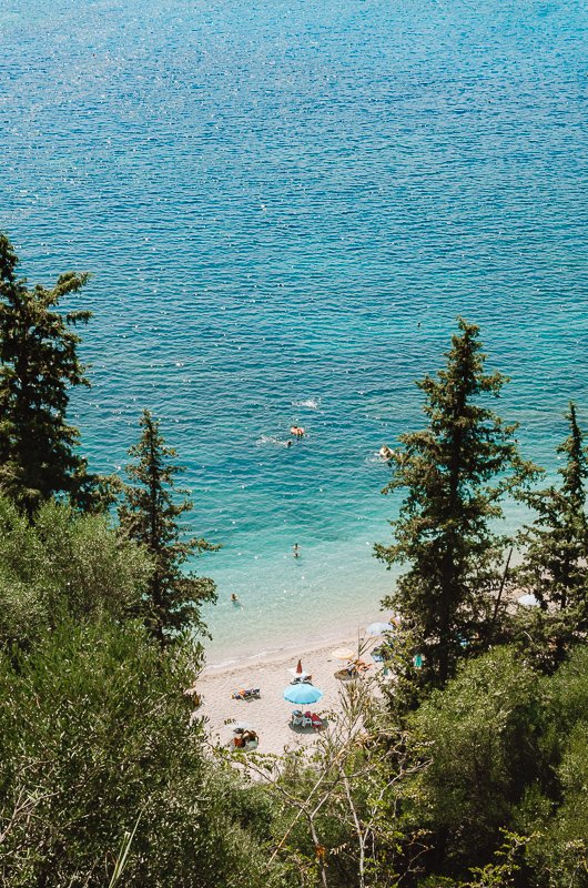 Parga view over the beach